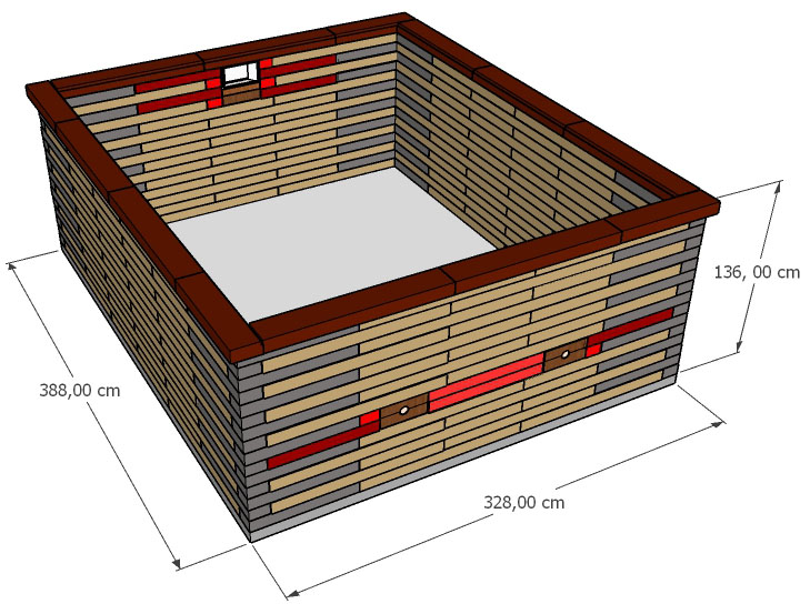 Pisciz 390 enterree, semi-enterree