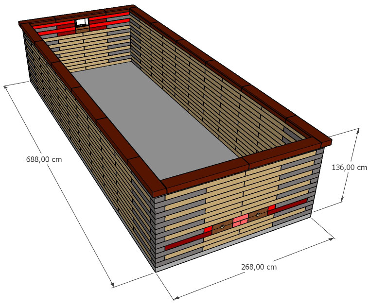 Pisciz N690 enterree, semi-enterree