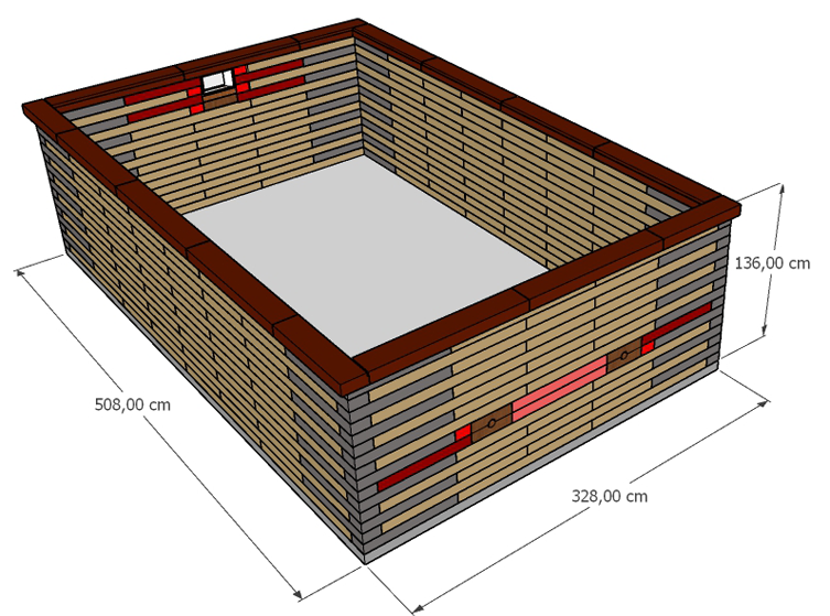 Pisciz 510 dimension dalle pose enterrée