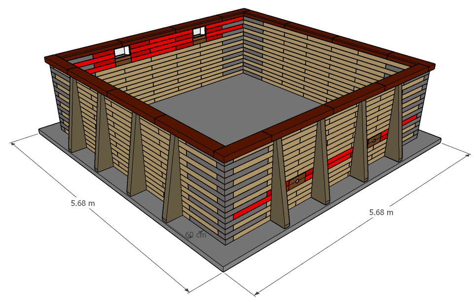 Pose 1/3 Enterrée et hors-sol