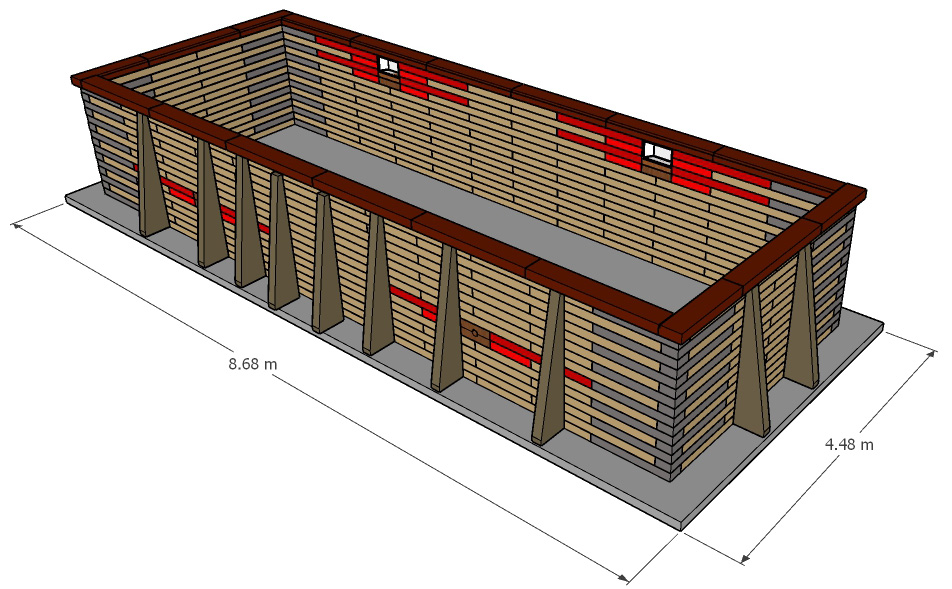 Pose 1/3 enterrée ou hors-sol